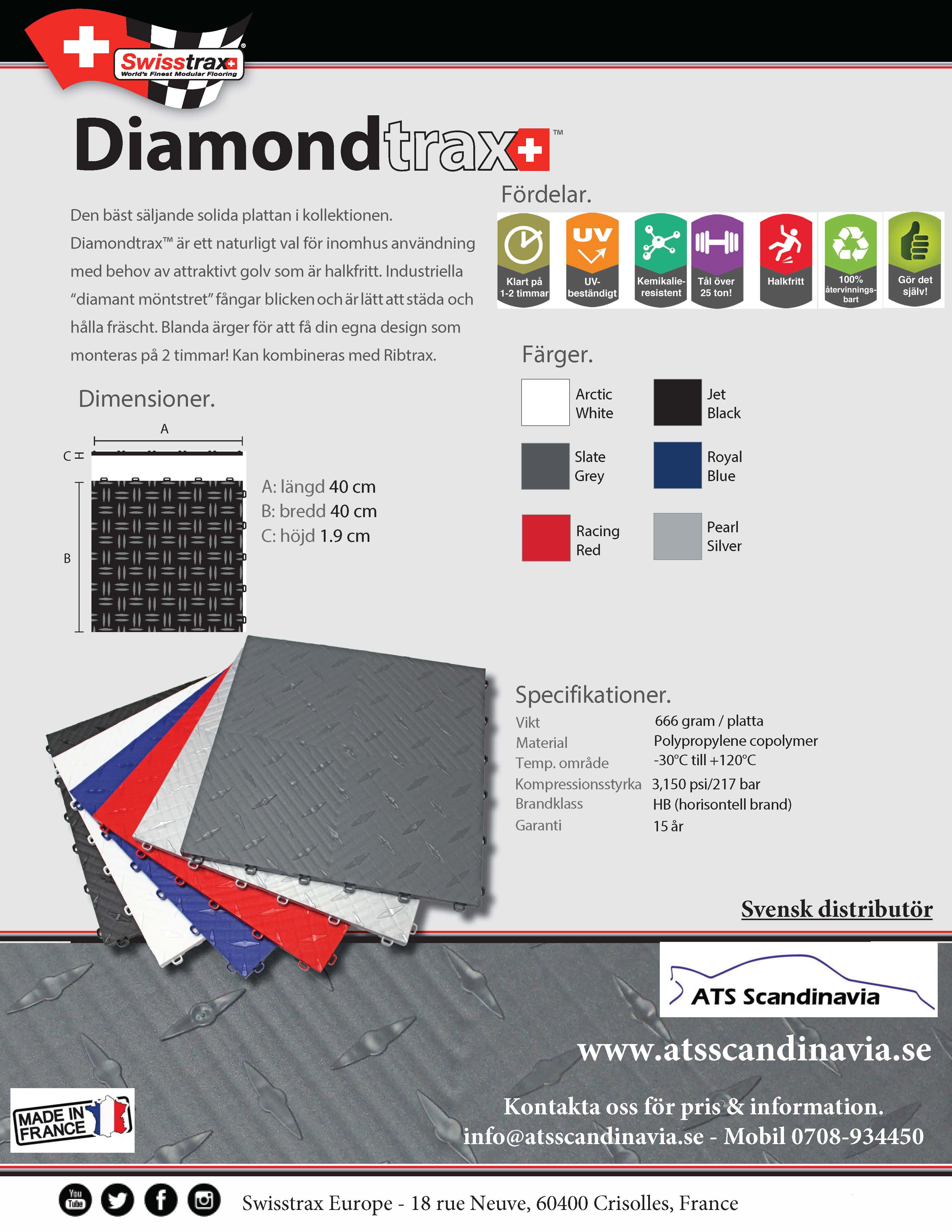 Diamondtrax Made in EU SVENSKA